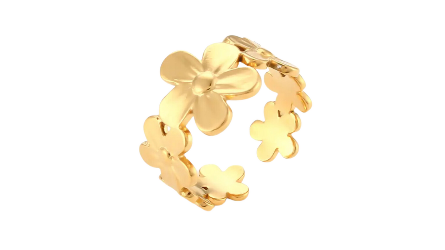 BAGUE FLEURS