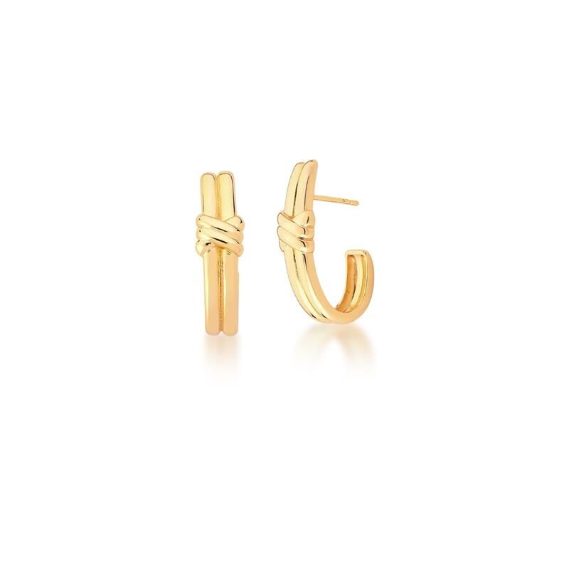 BOUCLES D'OREILLES AMOURETTE PLAQUÉ OR 24K