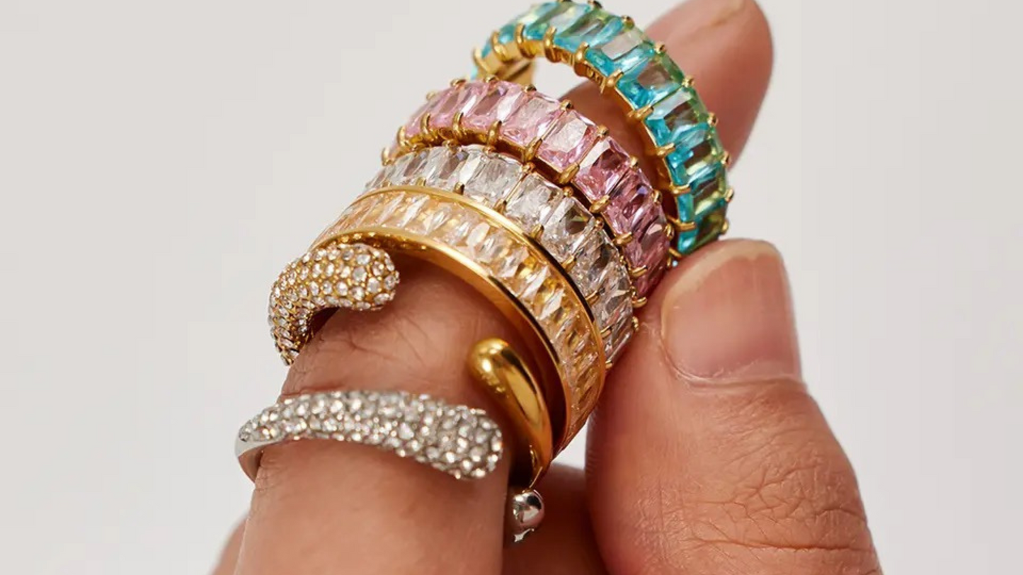Multicolor Zircon Rings