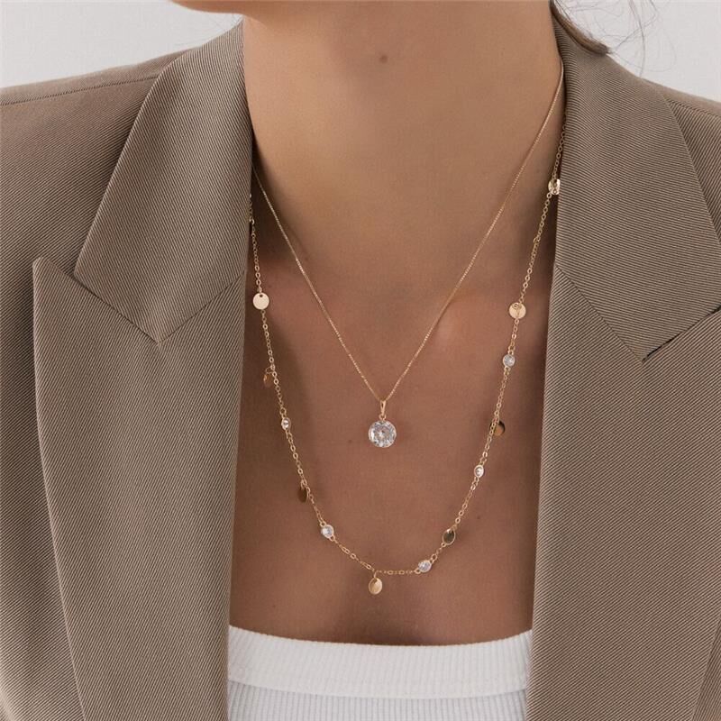 COLLIER PLAQUÉ OR 24K POINT DE LUMIÈRE