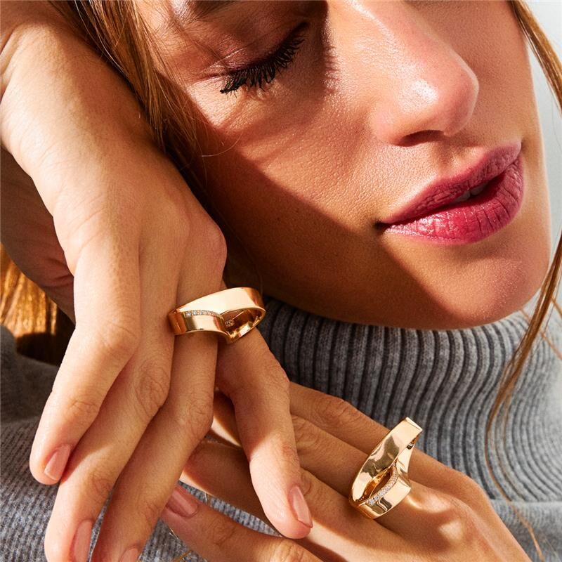 BAGUE L'INFINI PLAQUÉ OR 24K