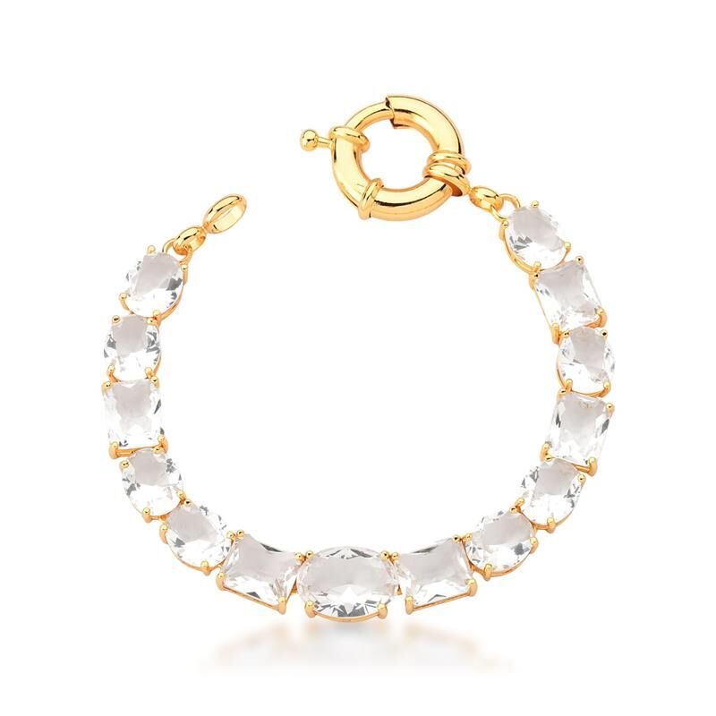 BRACELET LUMIÈRE PLAQUÉ OR 24K ZIRCON