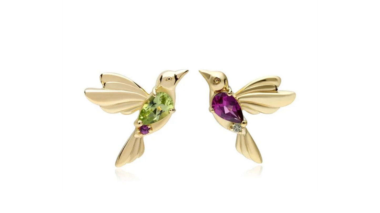 BOUCLES D'OREILLES OISEAUX