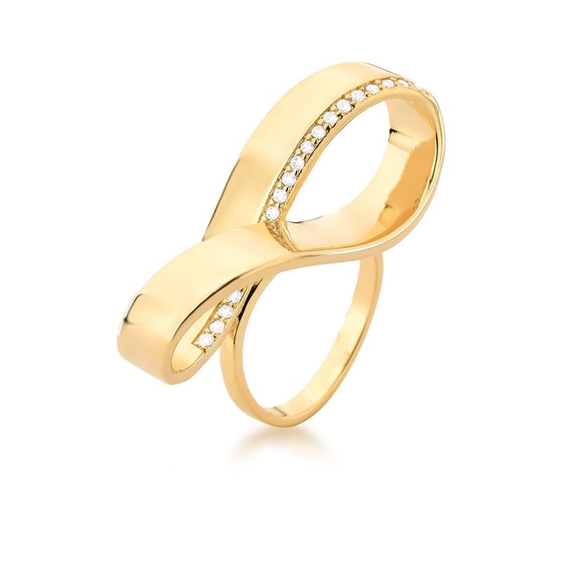 BAGUE L'INFINI PLAQUÉ OR 24K