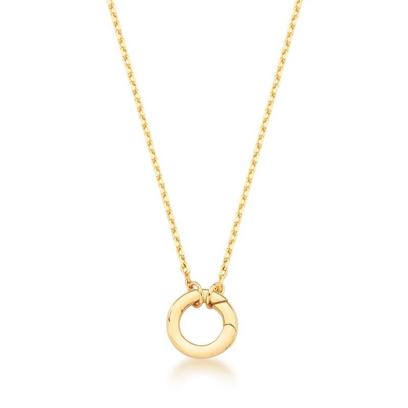 COLLIER CERCLE PLAQUÉ OR
