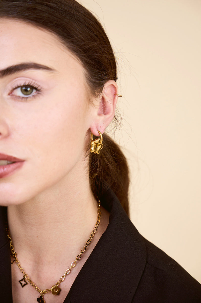 BOUCLES D'OREILLES FLEUR
