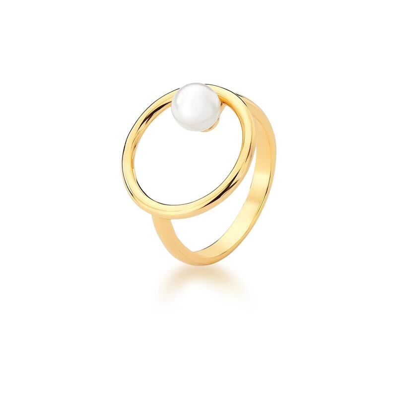 BAGUE CERCLE AVEC PERLE