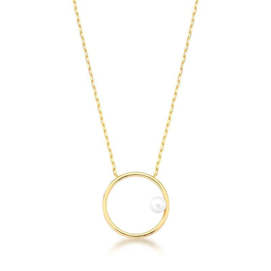 COLLIER CERCLE AVEC PERLE