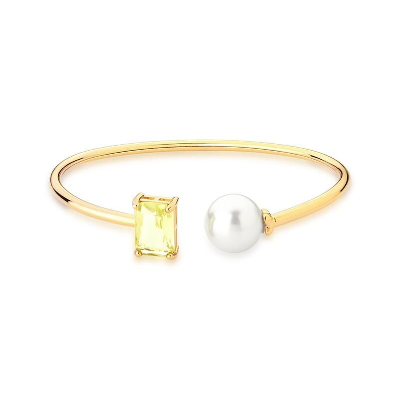 24K GOLD PLATED PEARL BRACELET