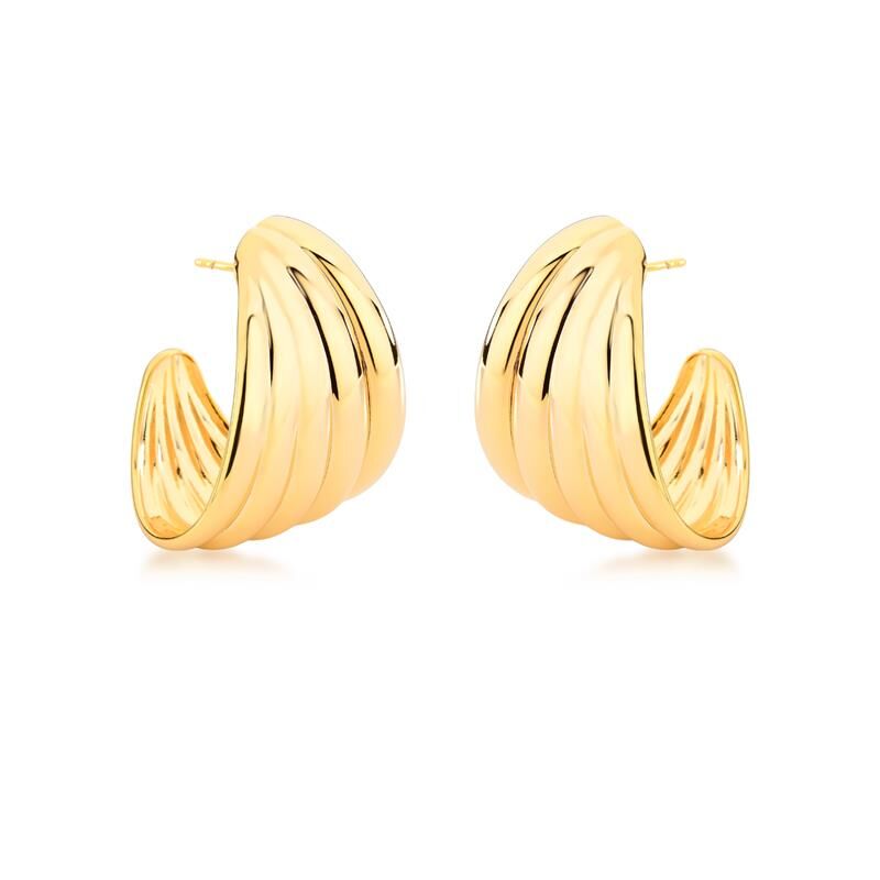 BOUCLES D'OREILLES GLOIRE PLAQUÉ OR 24K