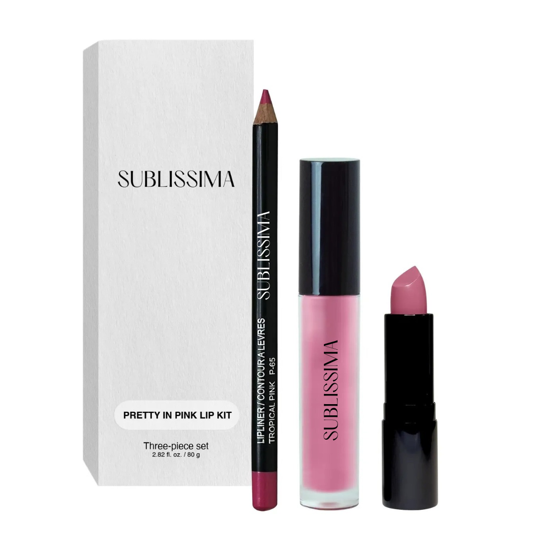 Coffret Rouge à lèvres Gloss Crayon  - Pretty In Pink